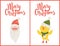 Merry Christmas Greeting Cards Santa Claus Chicken