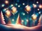 Merry christmas and happy new year background very beautiful abstract