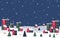 merry christmas and happy new year background with winter concept