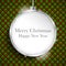 Merry Christmas Happy New Year Ball Silver on Geo