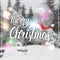 Merry Christmas And Happy New Year Concept Winter Holidays Greeting Card Over Transparent Forest Background