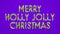 Merry Christmas and Happy New Year greeting lettering. Winter holiday motion graphic. Decorative animated inscription