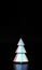 Merry Christmas and Happy New Year holographic tree. vertical Christmas holographic trendy design with Xmas pine fir tree for