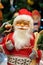 Merry Christmas and Happy new Year , Santa Claus doll with girts in Christmas festival , Copy space. Cute grandfather