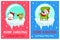 Merry Christmas Happy New Year Santa Elf Banners