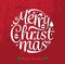 Merry Christmas and Happy new year text free hand design
