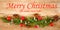 Merry Christmas and Happy New Year theme concept. Closeup Christmas ornamental background