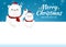 Merry Christmas and Happy New Year, White Bear blank greeting card template