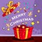 Merry Christmas holiday greeting card background