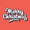 Merry Christmas Lettering Badge