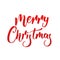 Merry Christmas. Lettering design for Xmas. Christmas holiday seasonal calligraphy