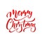 Merry Christmas. Lettering design for Xmas. Christmas holiday seasonal calligraphy