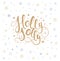 Merry christmas lettering over with snowflakes. Hand drawn text, calligraphy for your design. xmas design overlay elements