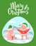 Merry Christmas Lettering Wishes and Piglets Gifts