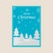 Merry christmas minimalistic print poster collection design for advertising, banners, leaflets
