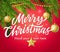 Merry Christmas - modern vector illustration with place for text