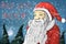 Merry Christmas moon snow Santa Claus Text See you soon