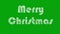 Merry christmas motion graphics with green screen background