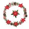 Merry Christmas and New Year Wreath