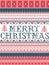 Merry Christmas Nordic style vector seamless Christmas patterns inspired by Scandinavian Christmas, festive winter in stitch