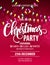 Merry Christmas Party Poster. Vector illustration