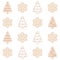 Merry christmas pattern background,gingerbread pattern,happy holiday illustration