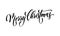 Merry Christmas quote greeting card calligraphy vector font lettering