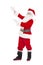 Merry Christmas Santa Claus with showing gesture