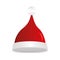 Merry christmas santas hat vector design