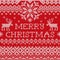 Merry Christmas: Scandinavian style seamless knitted pattern wit