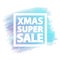 Merry Christmas super sale banner for stocks such as black friday sale