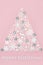 Merry Christmas Surreal Tree Shape Decoration Concept