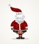 Merry Christmas trendy Santa Claus triangle shape EPS10 file.