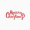 Merry Christmas Typographical Design Elements.