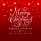 Merry Christmas typography for Christmas greeting card/invitation