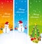 Merry christmas. Vertical banners.