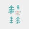 Merry Christmas vibes tree snow forest postcard