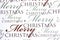 Merry Christmas words on paper background