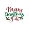Merry Christmas Y`all- phrase with mistletoe.