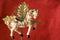 Merry-go-round christmas ornament horse