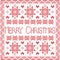 Merry Xmas Scandinavian style Nordic winter stitch, knitting seamless pattern