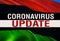 MERS-Cov Abstract virus UPDATE on Libya flag. Middle East respiratory syndrome coronavirus. 3D rendering Novel coronavirus 2019-