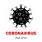 MERS-Cov middle East respiratory syndrome coronavirus, Novel coronavirus 2019-nCoV, Abstract virus strain model of coronavirus