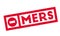 Mers Middle East Respiratory Syndrome rubber stamp