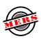 Mers Middle East Respiratory Syndrome rubber stamp