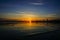Mersea island in Essex spring sunset