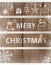Mery christmas on wooden board