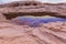 Mesa Arch on a cloudy day, Canyon Lands National Park, USA