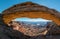 Mesa Arch, unusual view
