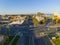 Mesa city center aerial view, Arizona, USA